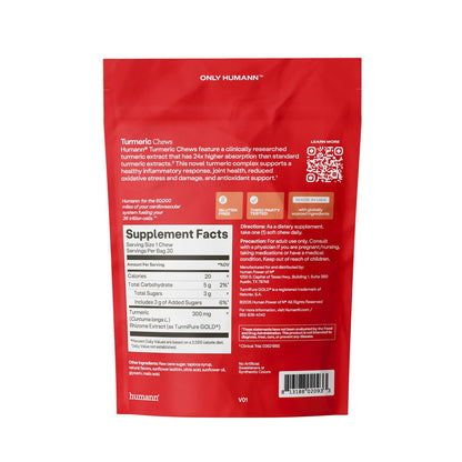 HumanN Turmeric Chews Supplement – – Antioxidant Power: Curcumin is a powerful antioxidant that helps neutralize – Image 3