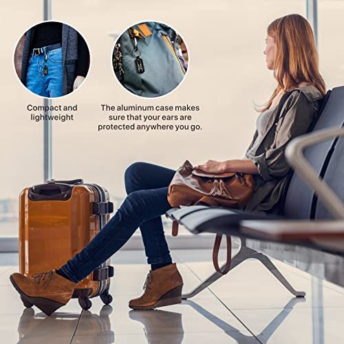 Softvox Airplane Ear Plugs Pressure Relief Earplugs 2 Pairs, Prevent Ear-Pain & Reduce Noise 25dB - Flight Essentials, Reusable Soft Plane Earbuds for Adult/Kids 12+, Travel Ear Protection Air Plugs - görsel 3