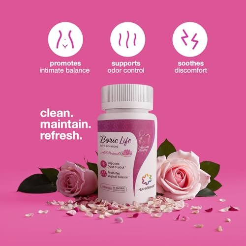 NutraBlast Boric Acid Suppositories - 100% Pure Made in USA - Boric Life Intimate Health Support (60 Count) - görsel 10