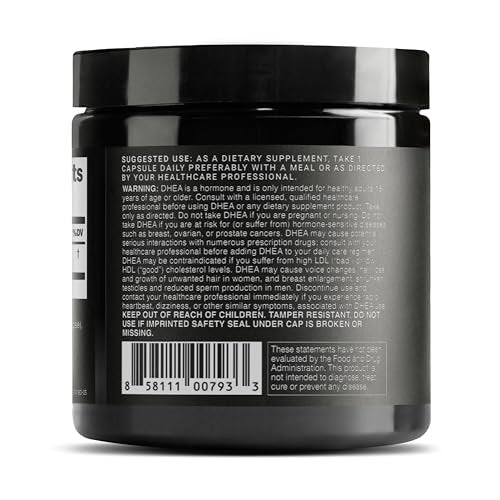 Toniiq Ultra High Strength DHEA 100mg Supplement for Men - 99%+ Highly Purified and Bioavailable Micronized DHEA Supplement for Women and Men - DHEA 100 mg - 180 Capsules - görsel 10