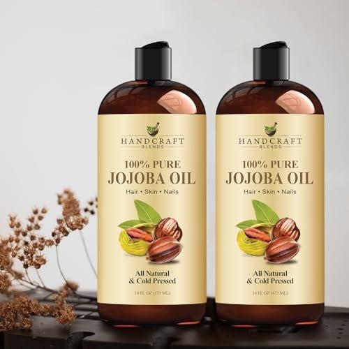 Handcraft Blends Jojoba Oil | 100% Pure and Natural | Ayurvedic Skin Care | Premium Grade Carrier Oil | Face | Skin | Hair | Massage | Cold-Pressed | Hexane-Free | 16 Fl Oz - görsel 8