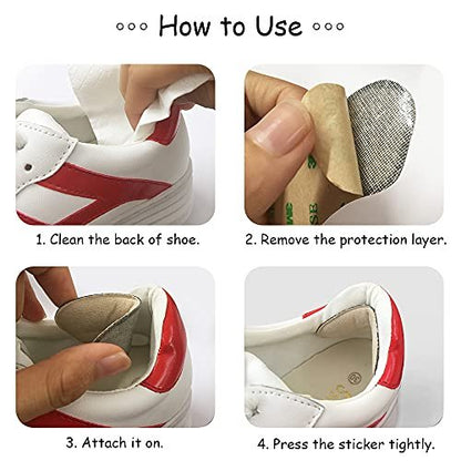 Dr. Foot’s Heel Grips for Kids and Women, Self-Adhesive Heel Cushion Inserts for Girls and Boys Prevent Heel Slipping, Rubbing, Blisters, Foot Pain - 4pairs (Beige+Black)