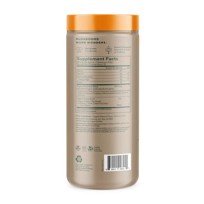 OM MUSHROOM SUPERFOOD Instant Coffee – Organic Arabica with Lion’s Mane, Cordyceps, Reishi, Turkey Tail & Ginkgo for Energy, Focus & Clarity – 6.24 oz Canister, 30 Servings