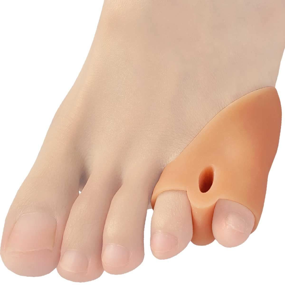 Chiroplax Tailor's Bunion Corrector Pads Bunionette Pain Relief Pinky Little Toe Straightener Separator Cushion Splint Protector Shield Spacer Cover Guard (4 Pads, Shims - Medium) - görsel 6