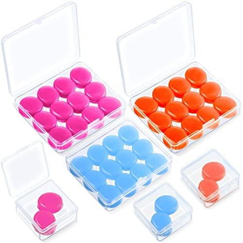Frienda 21 Pairs Ear Plugs for Sleeping Reusable Moldable Silicone Earplugs Soft Noise Cancelling Earplugs Sound Blocking Ear Plugs with Case for Swimming Concert 32dB NRR (Blue, Orange, Rose Red) - görsel 10