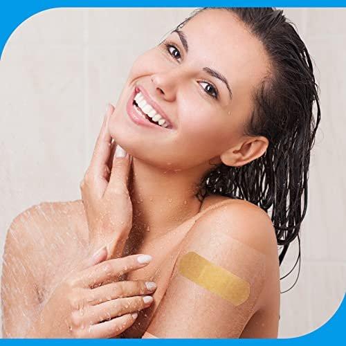 Nuanchu 48 Pieces Transparent Adhesive Bandage Waterproof Adhesive Skin Dressing Tape Transparent Film Dressing Bandages Clear Cover up Tape Retention Waterproof Cover for Swimming - görsel 14