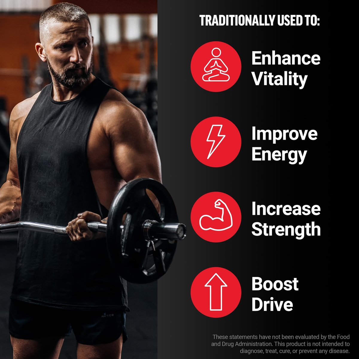 Force Factor Black Maca Gummies for Men & Women, Boost Energy, Strength, Drive & Vitality, BioPerine & Selenium for Superior Absorption, Peruvian Black Maca Root Extract, Passion Berry, 60 Gummies - görsel 3