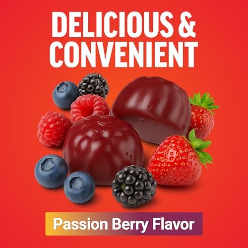 Force Factor Black Maca Gummies for Men & Women, Boost Energy, Strength, Drive & Vitality, BioPerine & Selenium for Superior Absorption, Peruvian Black Maca Root Extract, Passion Berry, 60 Gummies - görsel 8