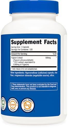 Nutricost Pygeum Extract 120 Capsules for 120 Servings Per Bottle - Vegan, GMO Free and Gluten Free - görsel 9
