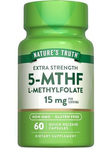 Nature's Truth L Methylfolate 15mg | 60 Capsules | Non-GMO & Gluten Free Supplement | Extra Strength - görsel 2