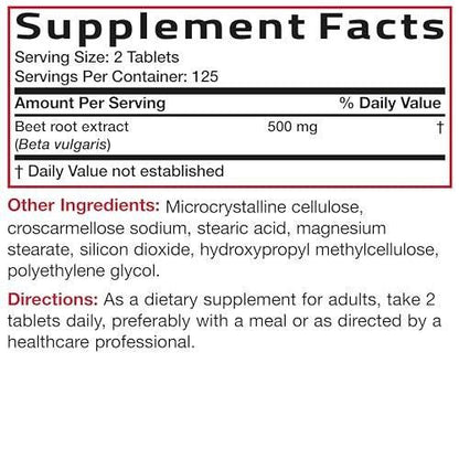 Bronson Beet Root Extra Strength, Non-GMO, 250 Vegetarian Tablets