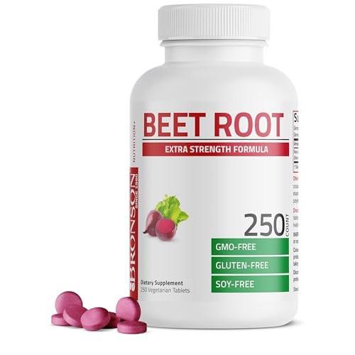 Bronson Beet Root Extra Strength, Non-GMO, 250 Vegetarian Tablets - görsel 10