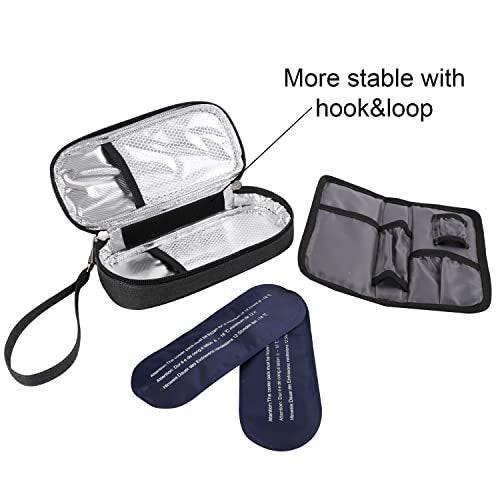 Apollo Walker Insulin Cooler Travel Case Diabetic Medication Cooler with Ice Packs and Insulation Liner - TSA Approved - görsel 6