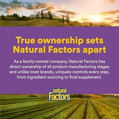 Natural Factors 100% Pure Saffron Extract - Supports Restful Sleep & Calm Outlook - Natural Herbal Supplement for Relaxation Support - 30 Vegetarian Capsules (30 Servings)
