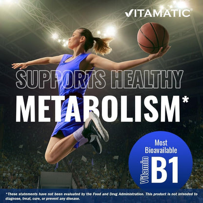 Vitamatic Benfotiamine 300 mg 90 Vegetarian Capsules - Fat Soluble Vitamin B1 Supplement