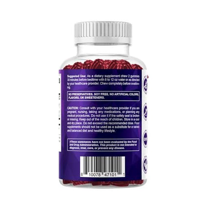 Vitamatic Melatonin 20 mg Gummies for Adults, 3-Pack, 30 Servings Each - 90 Servings Total, 180 Vegetarian Gummies, Non-Habit Forming Sleep Supplement
