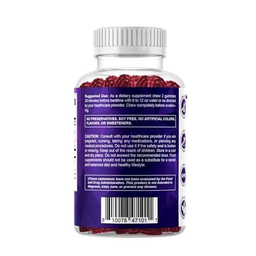 Vitamatic Melatonin 20mg Gummies for Adults, 30 Servings - 60 Count - Non-Habit Forming Supplement (Pack of 2) - görsel 11