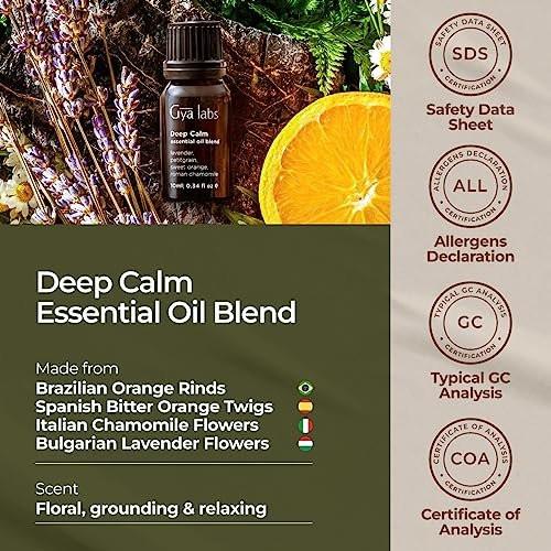 Gya Labs Deep Calm Essential Oil Blend for Relaxation & Emotional Balance - 0.34 fl oz - Calm Aromatherapy Oils for Diffusers, Humidifiers, Aromatherapy - Suitable for Work, Home or Personal Use - görsel 10