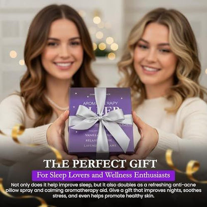 Pillow Sleep Spray Mist for Deep Sleep | Help Stress & Anxiety Relief Aid | (Pack of 3) Calming Lavender, Vanilla, Rose Mist | by Combat Cleaner