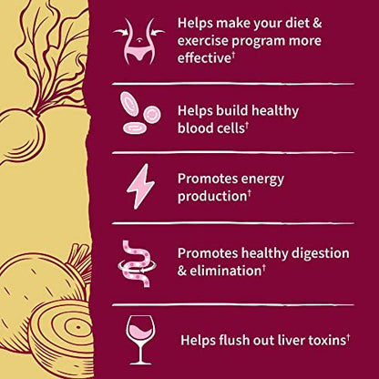 Garden of Life Organic Beet Root Powder with Antioxidants, Vitamin C, Probiotics & Apple Cider Vinegar for Digestive & Liver Health – BEETS Detox – Vegan, Non GMO, Cranberry Pomegranate, 30 Servings