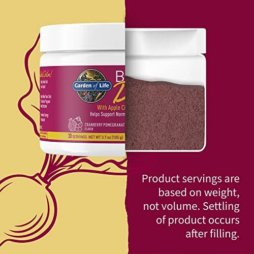 Garden of Life Organic Beet Root Powder with Antioxidants, Vitamin C, Probiotics & Apple Cider Vinegar for Digestive & Liver Health – BEETS Detox – Vegan, Non GMO, Cranberry Pomegranate, 30 Servings - görsel 10