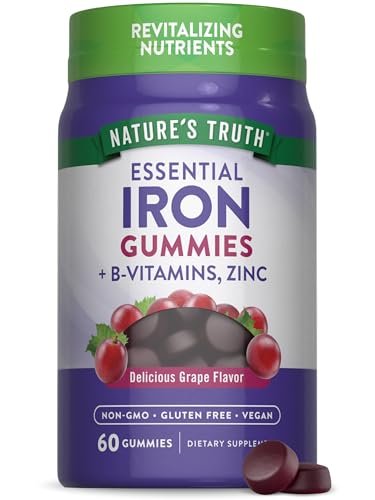 Nature's Truth Iron Gummies | 60 Count | – Zinc & B Vitamins: Added zinc supports immune function and B vitamins – Image 2
