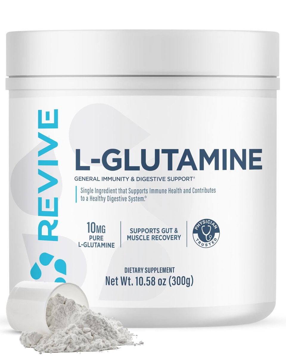 Revive MD Gut L-Glutamine Powder – Muscle Recovery & Immune Support Supplement for Adults – Promotes Digestive Health, Reduces Muscle Soreness & Supports Immunity – Vegan (30 Servings) - görsel 11