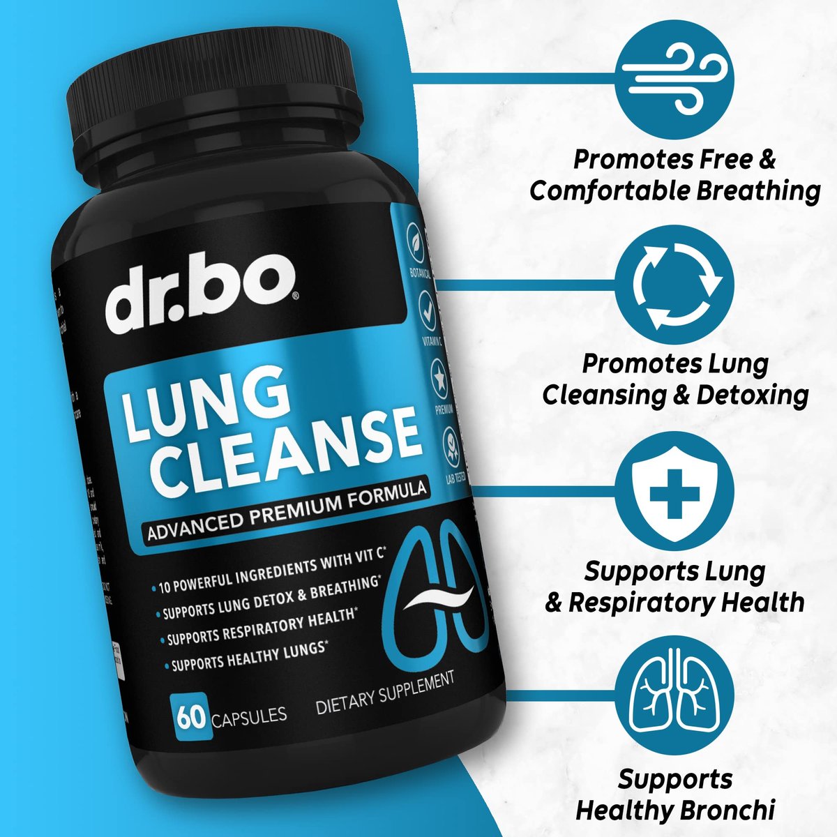 Lung Cleanse Support Supplement - – Smoking Cessation Aid: Supports the body during the transition away from – Image 18