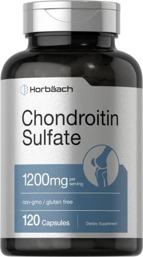 Horbäach Chondroitin Sulfate 1200mg | 120 Capsules | Non-GMO & Gluten Free Supplement