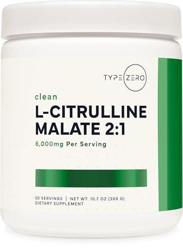 Type Zero L-Citrulline Malate Powder 2:1 6X (300g | 6000mg Per Serving | Unflavored) Ultra Clean L Citrulline, Nitric Oxide Booster, Pre Workout - Nitrous Oxide Vasodilator Supplement - görsel 17