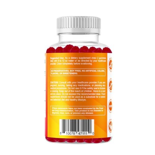 Vitamatic Vitamin D3 + K2 Gummies – 60 Count | Supports Bone, Heart & Immune Health – Promotes Calcium Absorption – Plant-Based, Non-GMO, Gluten-Free - görsel 9