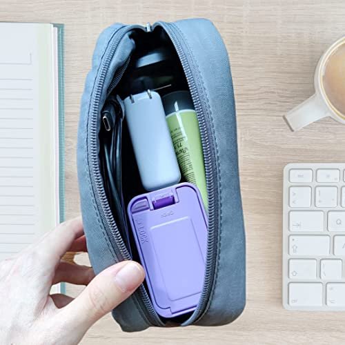 FINEPRO 0.2L Size Portable Pen-Needle Disposal Container [Pack of 3] Diabetes Care (0.2L, Purple+Clear, 3) - görsel 2