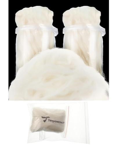 Tegeme Lambs Wool for Toes 1.76 Oz/50g Soft Feet Cushion Toe Separator Lambs Wool Pads Blister Prevention Bunions Callus Remover Cushions for Hiking Pointe Shoes Feet Protectors - görsel 7