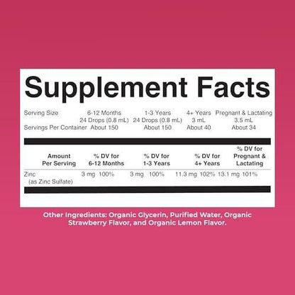 MaryRuth's Organic Liquid Zinc Supplement for Kids & Adults | Immune Support | Skin Health | Antioxidant | Cellular Metabolism | Zinc Sulfate | Vegan | Non-GMO | Sugar Free | Gluten Free | 4 oz