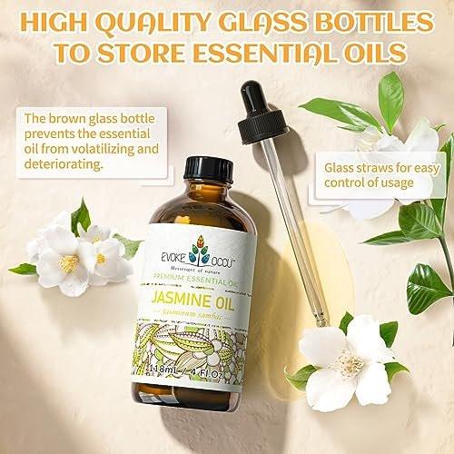 EVOKE OCCU Jasmine Essential Oil for Cleaning, Air Freshening, Relaxing, Add to Spray and Diffuser - 4 Fl Oz - görsel 16