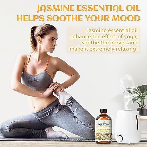 EVOKE OCCU Jasmine Essential Oil for Cleaning, Air Freshening, Relaxing, Add to Spray and Diffuser - 4 Fl Oz - görsel 4