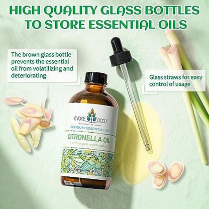 EVOKE OCCU Patchouli Essential Oil for Diffuser Skin Fragrance DIY Candle Soap Making - 4 FL Oz