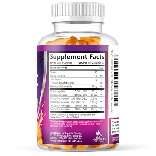 Probiotics for Digestive Health Gummies - 6 Unique Strains for Daily Immune Support & Gut Health, Supports Constipation, Gas & Bloating - Best Probiotic Supplement Gummy for Women & Men - 120 Gummies - görsel 11