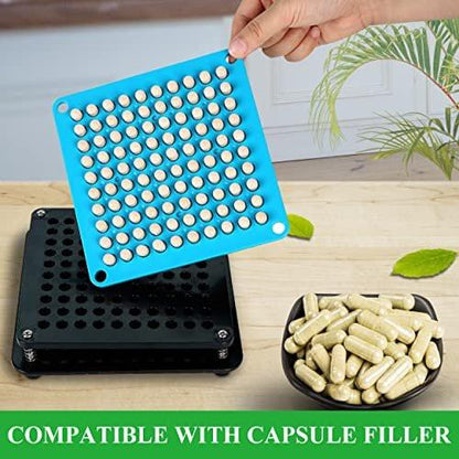 wananfu Size 4 Empty Capsules Vegetarian (100 Count) Bundle with 2 Micro Lab Spoons, Clear Fillable Veggie Pill Capsules Size 4 for Making Your Own Supplements