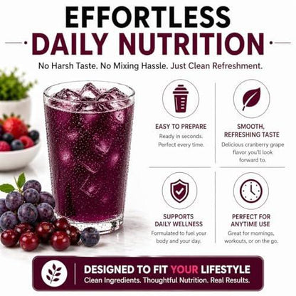 ProtiFit - High Protein Fruit Flavored Powder Drink Mix, 15g Protein, Low Calorie, Sugar Free, Ideal Protein Compatible, 7 Servings Per Box (Cranberry Grape)
