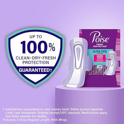 Poise Ultra Thin Incontinence & Postpartum – Individually Wrapped: Each pad is wrapped for hygiene and easy – Image 14