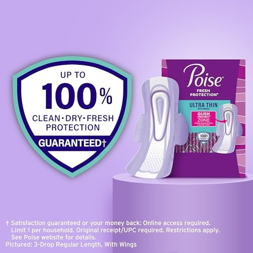 Poise Ultra Thin Incontinence & Postpartum – Individually Wrapped: Each pad is wrapped for hygiene and easy – Image 5