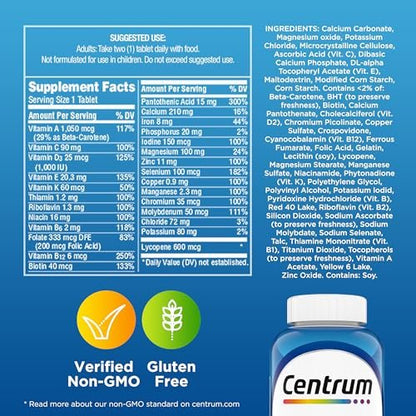 Centrum Multivitamin for Men, – Vitamin D3 for Immunity and Bone Health: 1000 IU of Vitamin D3 per serving helps – Image 2