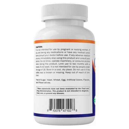 Vitamatic Melatonin 60 mg Fast Dissolve Tablets - 60 Vegan Natural Berry Flavor Tablets - Non-Habit Forming - Non-GMO, Gluten Free (1 Bottle) - görsel 18