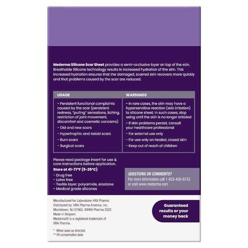 Mederma Medical Grade Silicone Scar Sheets - Improves Appearance of Old & New Scars from Injury, Burn & Surgery, Breathable & Flexible, 4 Count - görsel 2