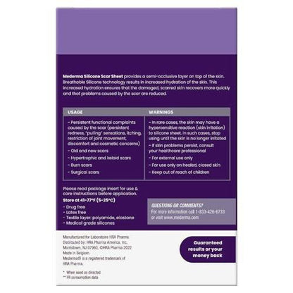 Mederma Medical Grade Silicone Scar Sheets - Improves Appearance of Old & New Scars from Injury, Burn & Surgery, Breathable & Flexible, 4 Count