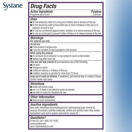 Systane COMPLETE Preservative Free Dry Eye Drops, 0.34 fl oz - Multi-Dose Lubricating Eye Drops with Propylene Glycol 0.6% for Irritation & Dryness, Hydrating & Soothing - görsel 3