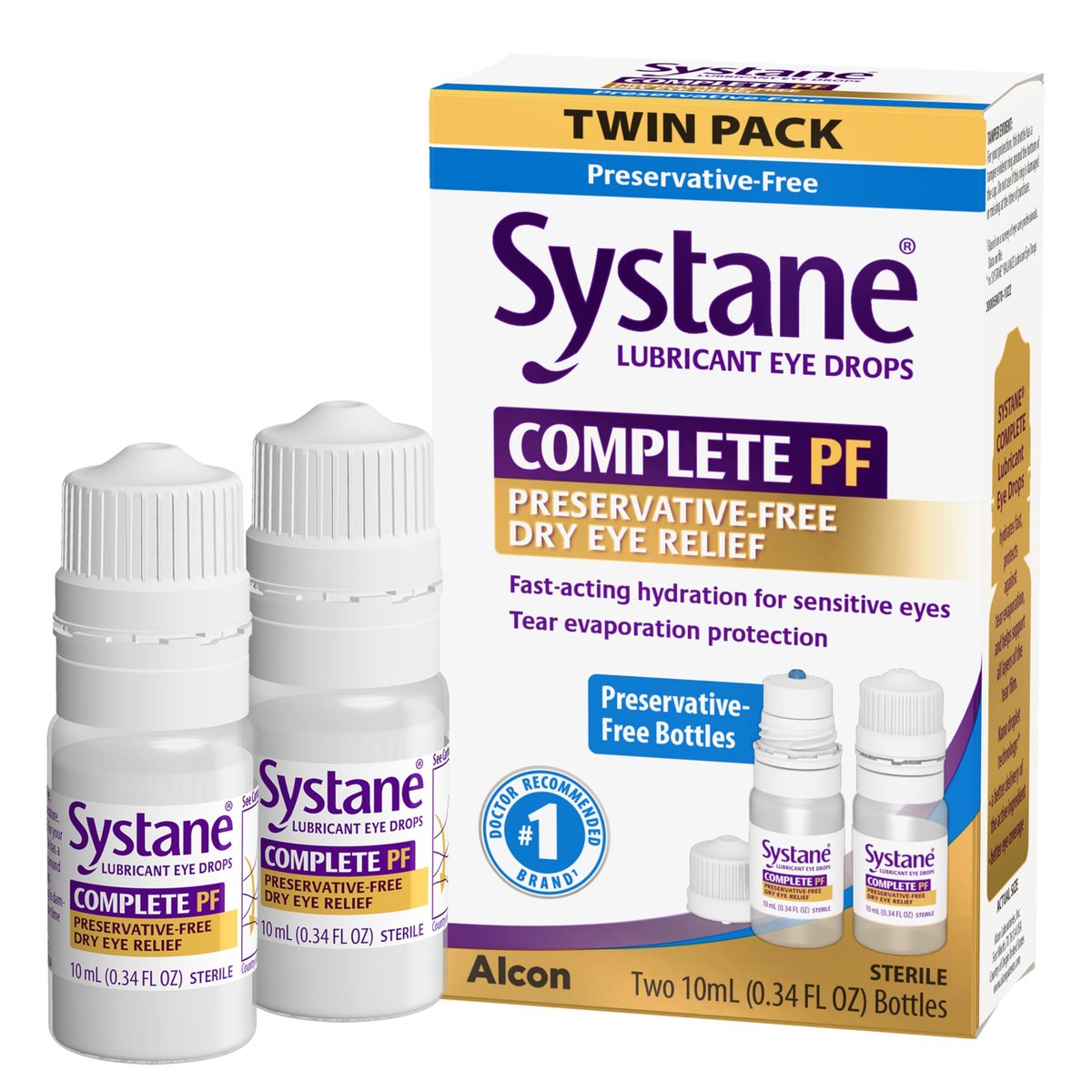 Systane Complete Preservative Free Dry Eye – Preservative-Free Formula: Safe for sensitive eyes and recommended – Image 1