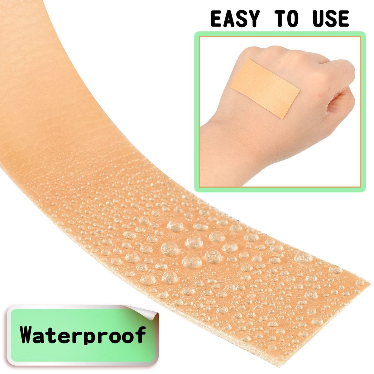 Tondiamo 6 Rolls Blister Prevention Tape Adhesive Pad Toe Tape Anti-wear Heel Pad Foam Waterproof Bandage Patch for Point Shoe Hand Foot Heel Toe Skin Chafing Protector (1 Inch X 4.92 Yards) - görsel 3