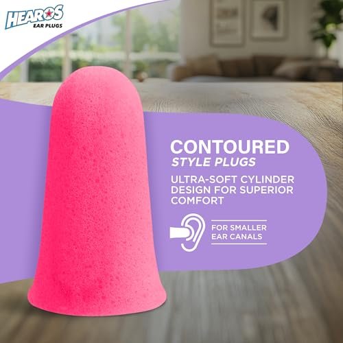 Hearos Sleep Pretty Tonight Foam Ear Plugs, Hearing Protection, 32 NRR, 12 Pair, Purple - görsel 8